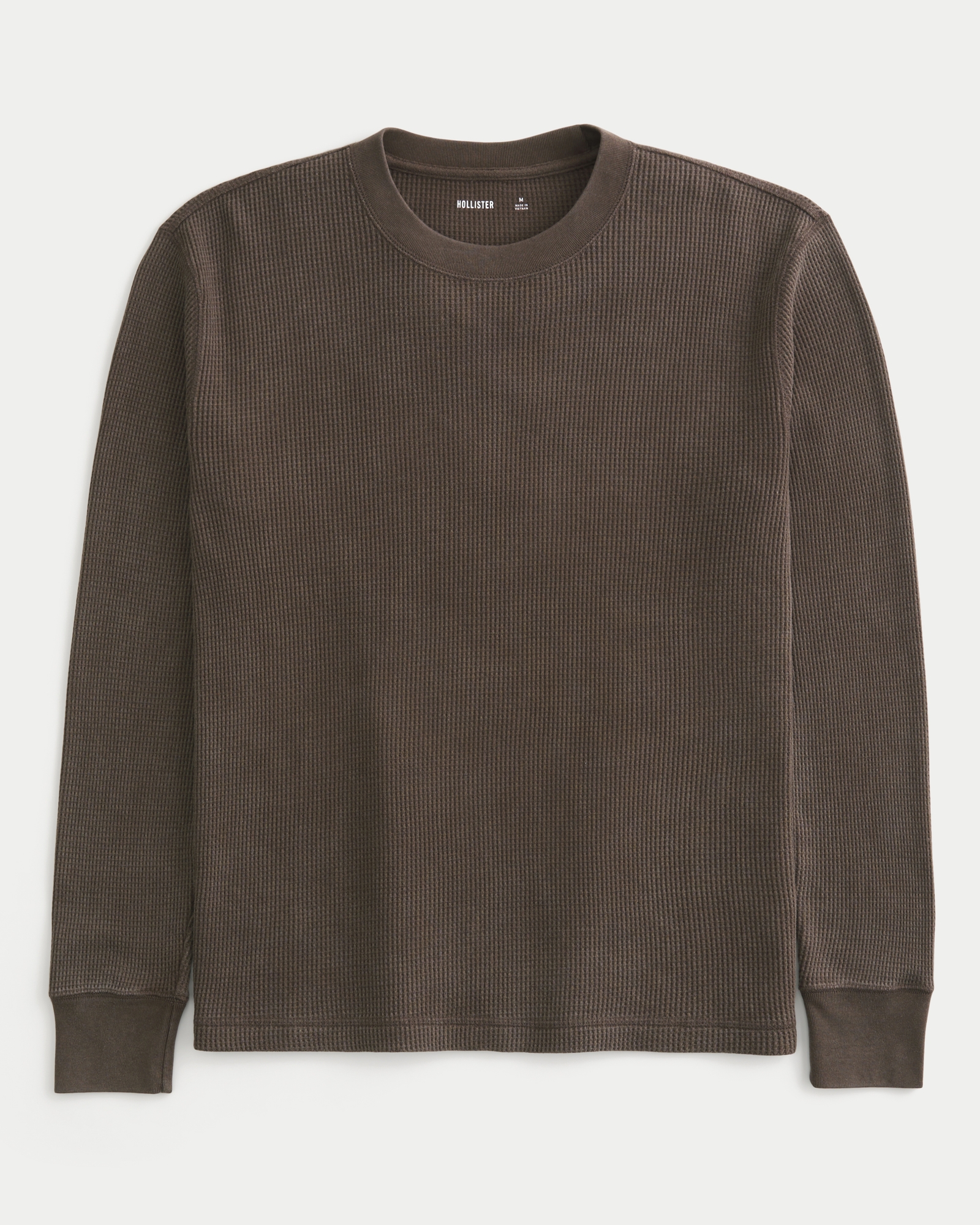 Relaxed Thermal Long-Sleeve Camo Crew Shirt