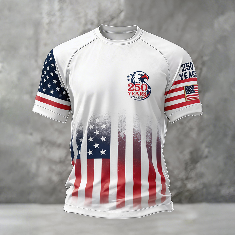 Men's Comfort 250Th Anniversary Celebration Printed T-Shirt In The United States