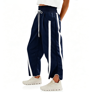 Women's Loose Barrel Pants – Quick Dry Lightweight Hiking Travel Workout Running Comfy Lounge Pants with Pockets for Summer