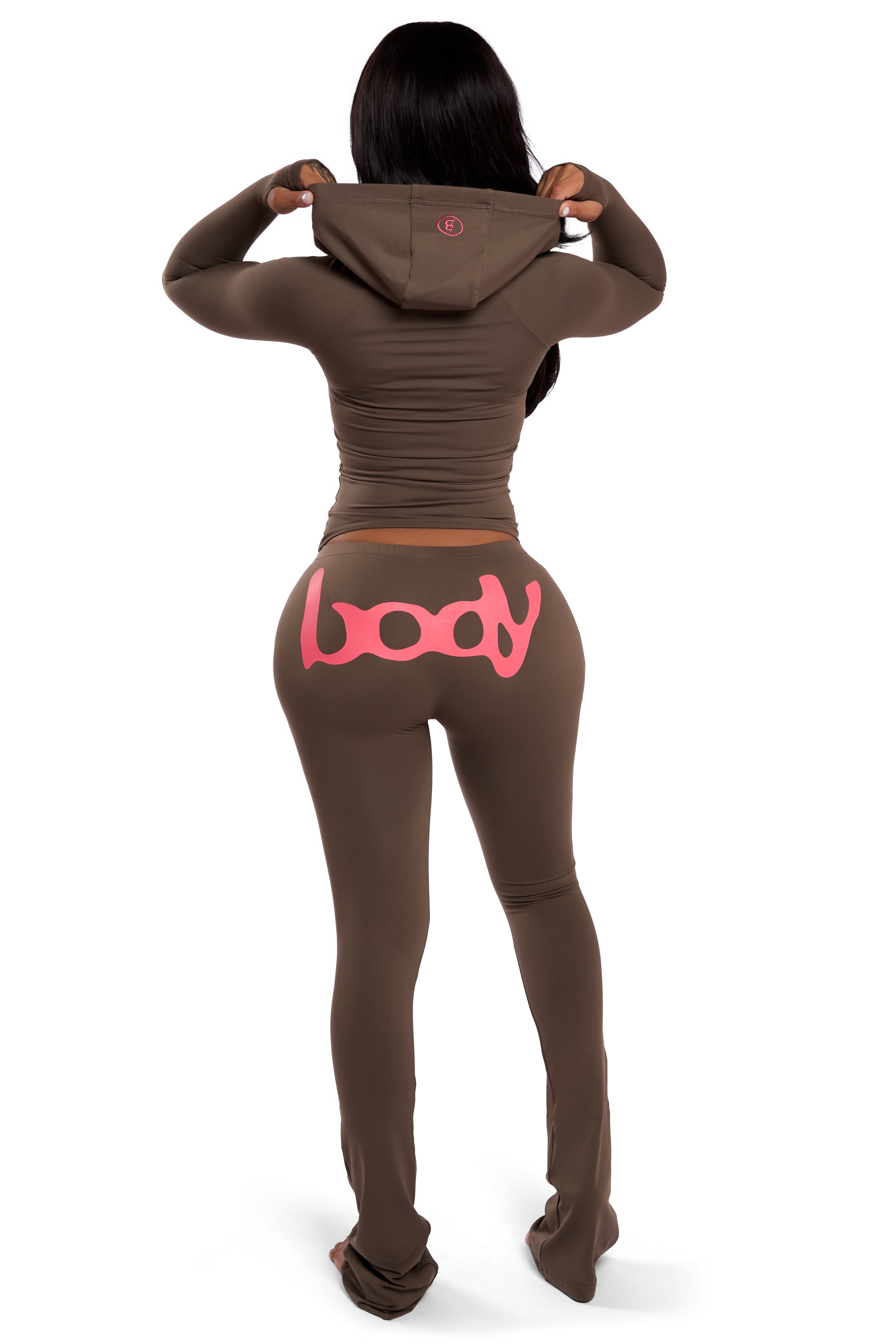 BASICS HOODIE 2.0 (BROWN/DARLING PINK)
