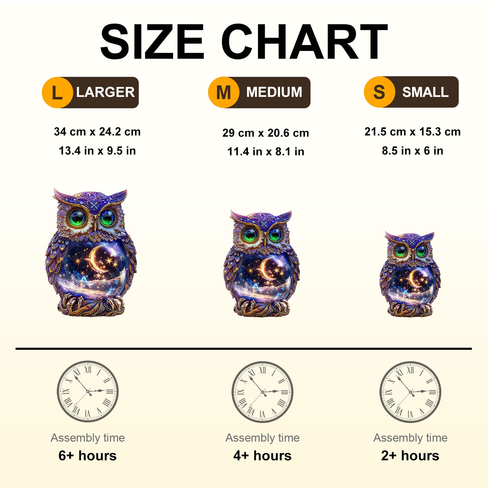 Moonlit Owl Wooden Jigsaw Puzzle