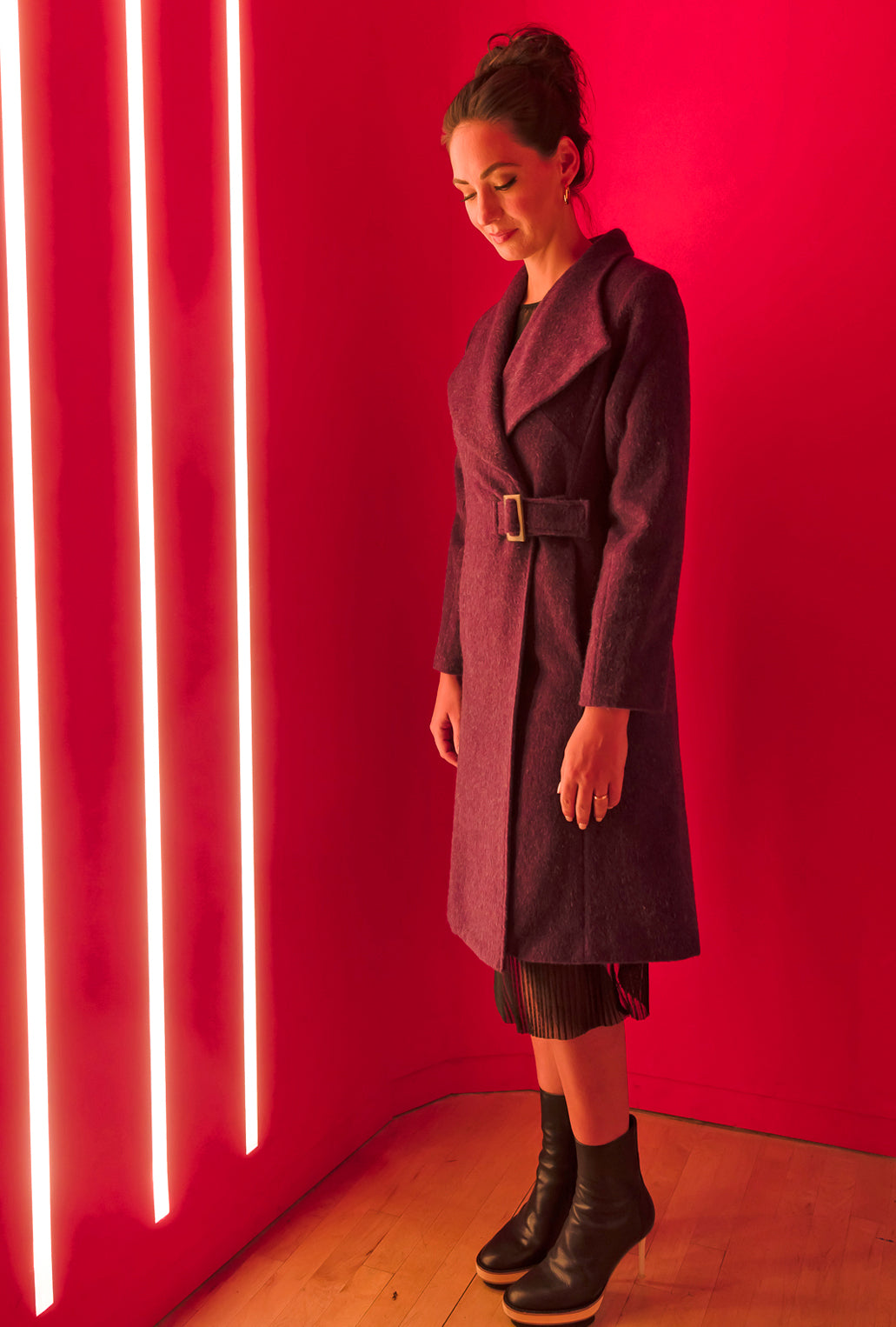 PLUM COACH COAT