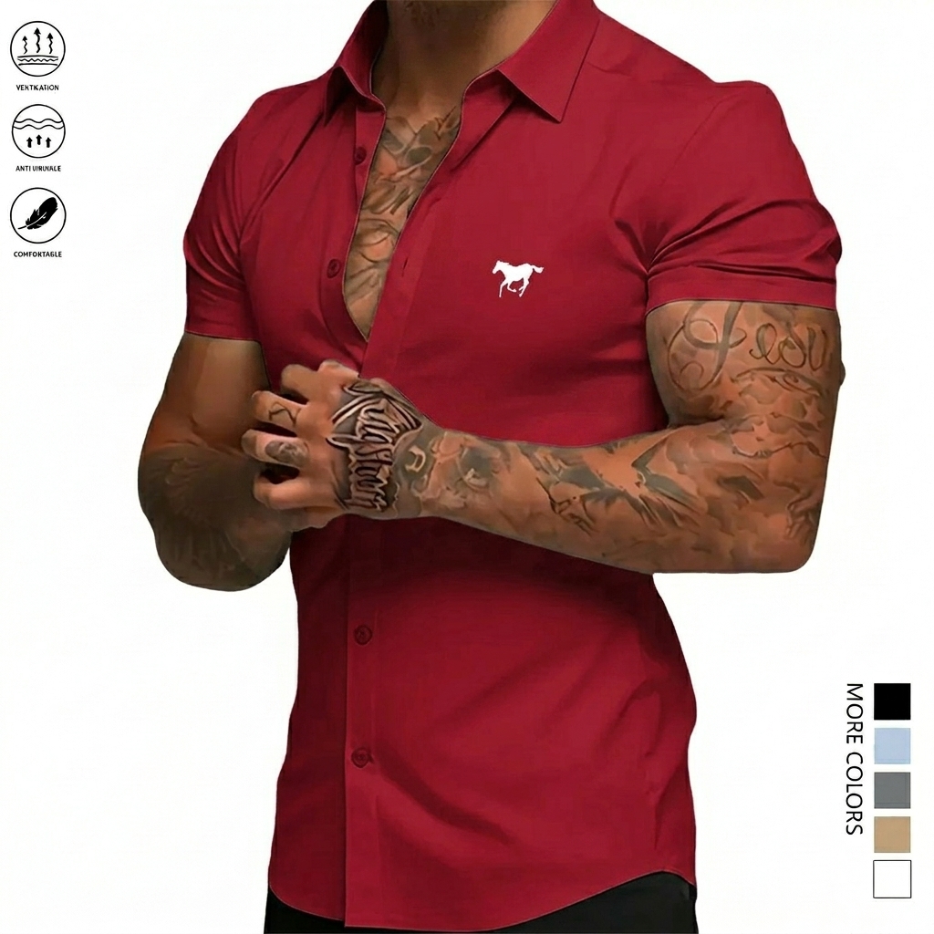 Men's Slim Fit Short Sleeve Shirt