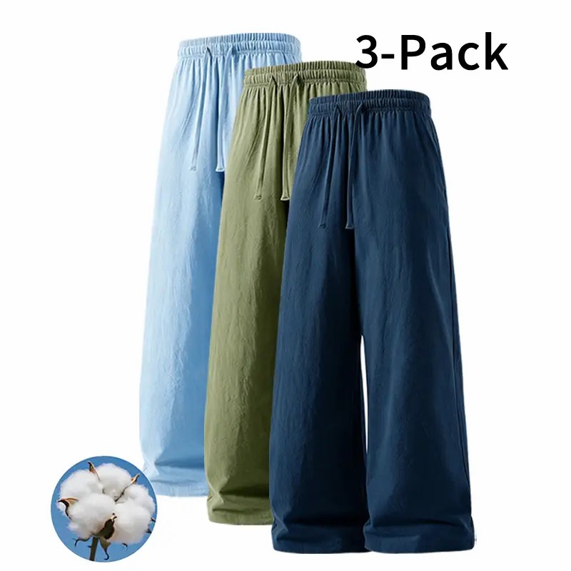 👖 Ultra-Soft Linen Blend Relaxed Pants – Everyday Comfort Trousers