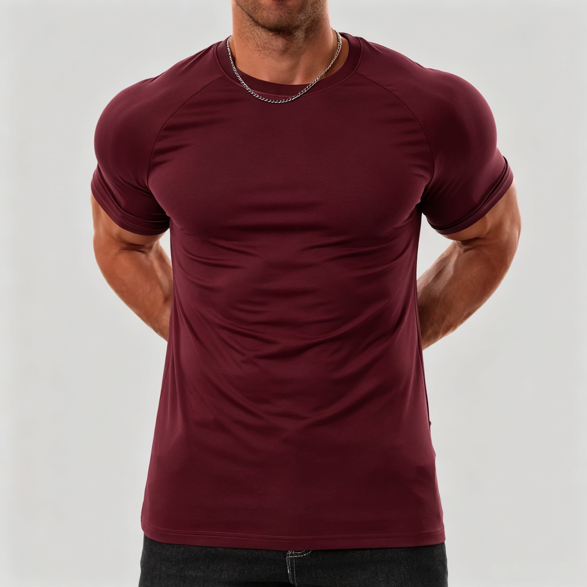 Men's Raglan Performance T-Shirt | Stretch Athletic Fit, Wrinkle-Resistant Everyday Tee