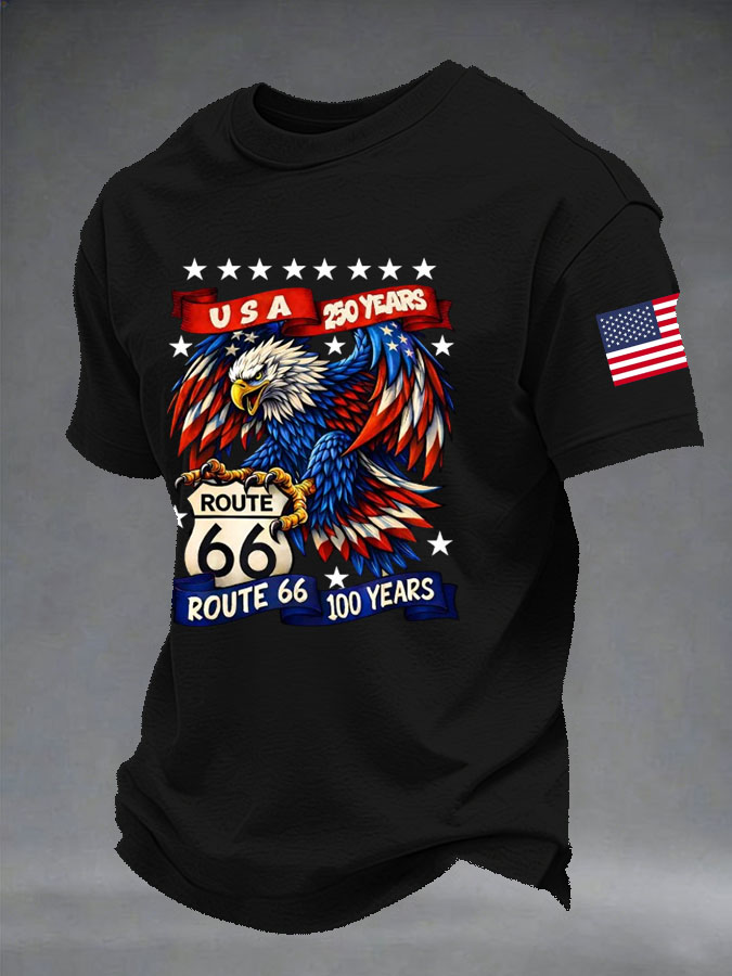 Men'S 250th Anniversary Retro Bald Eagle T-Shirt