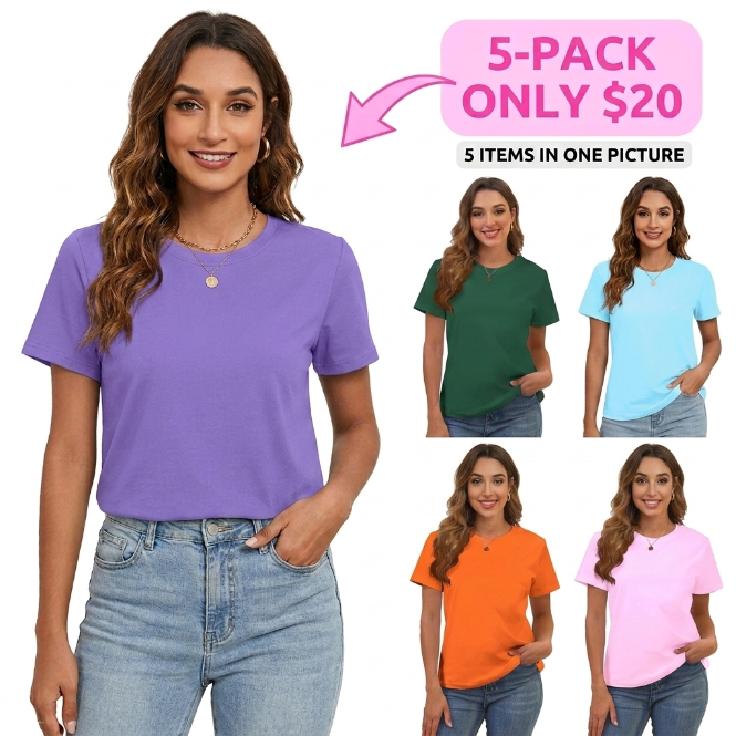 🌿 Women's Lightweight Casual Short Sleeve Top
