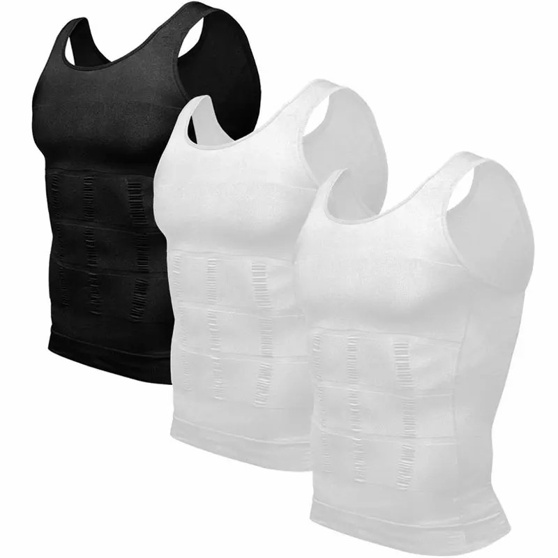 【3 pack】💪Men's Compression Shapewear Tank Top | Slim Fit Body Shaping Vest