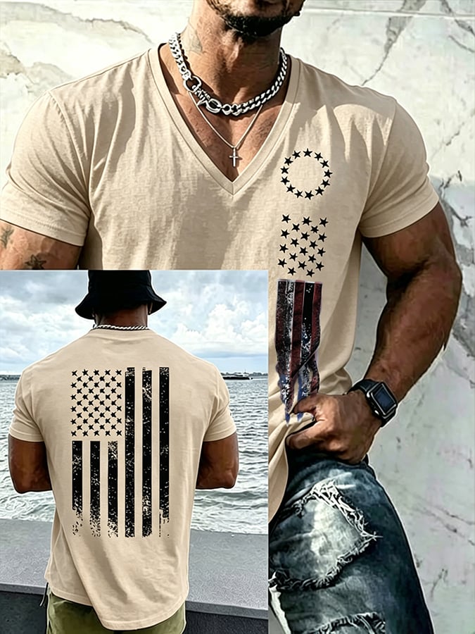 Men's USA 1776-2026 Freedom Printed  Shirt