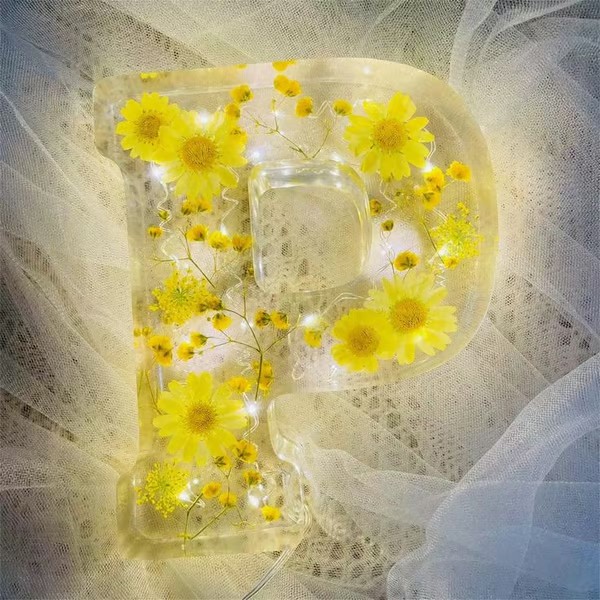Handmade Floral Night Light From A to Z