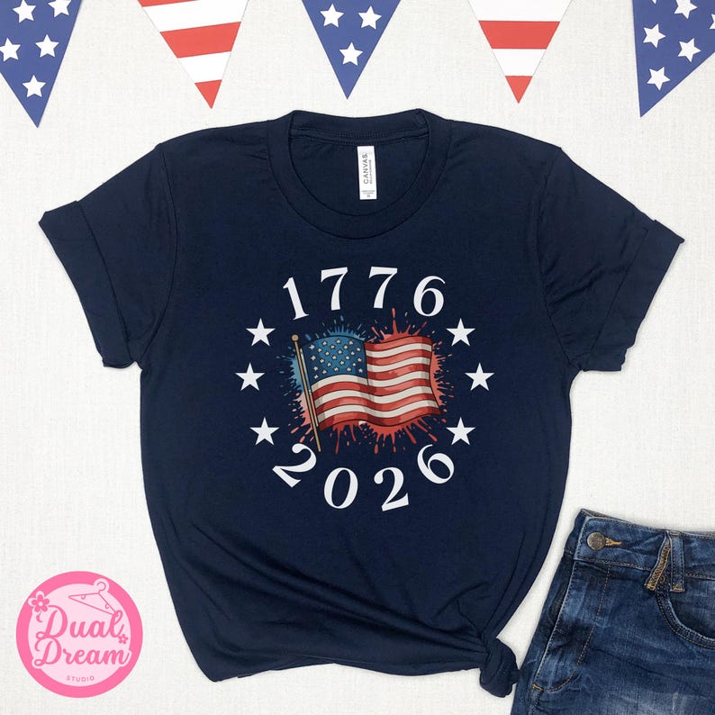 USA 250th Anniversary Family Shirts, Matching Patriotic 4th of July Tees