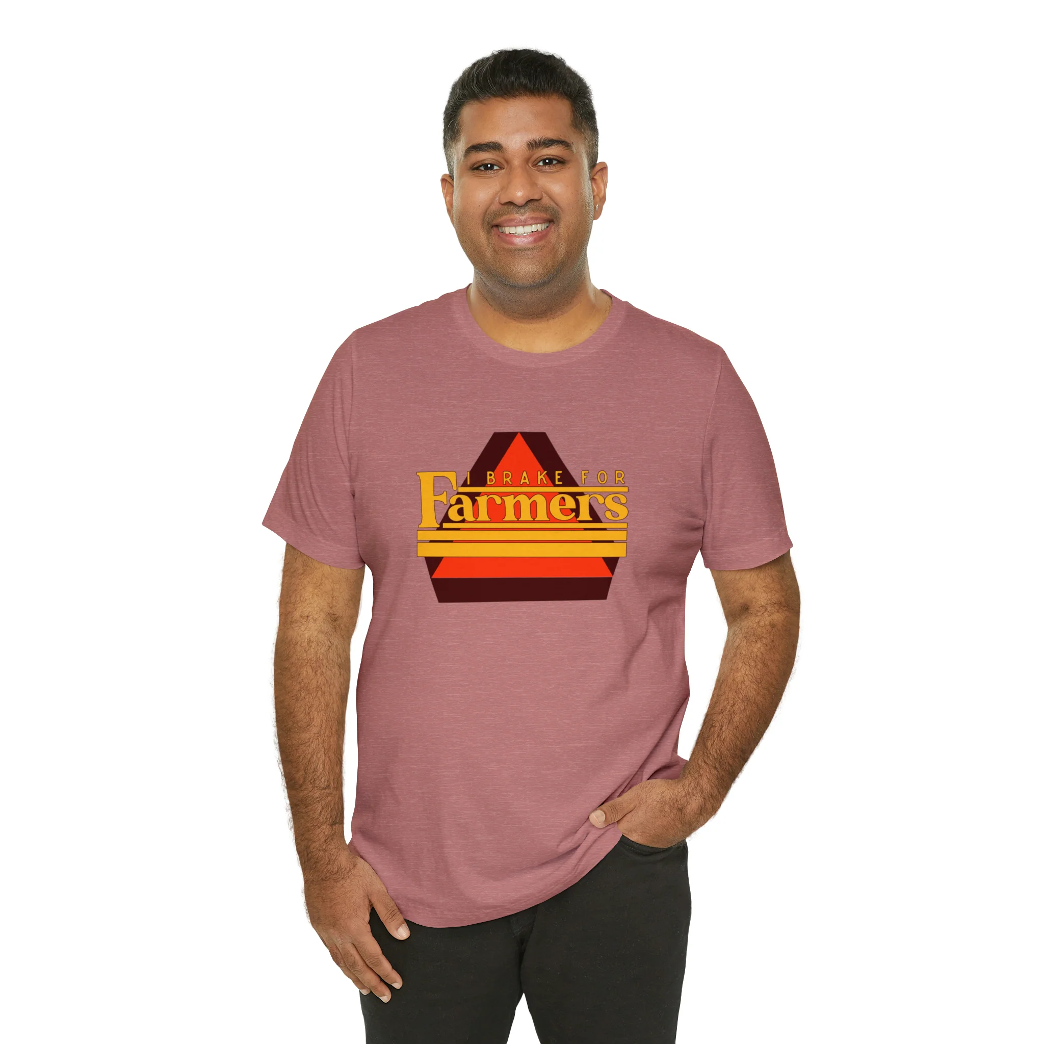 I Brake For Farmers Unisex Jersey Short Sleeve Tee
