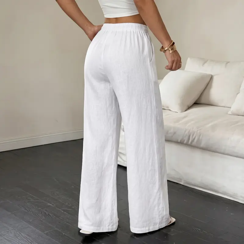 Unisex Loose-Fit Trousers, Crafted from Woven Polyester