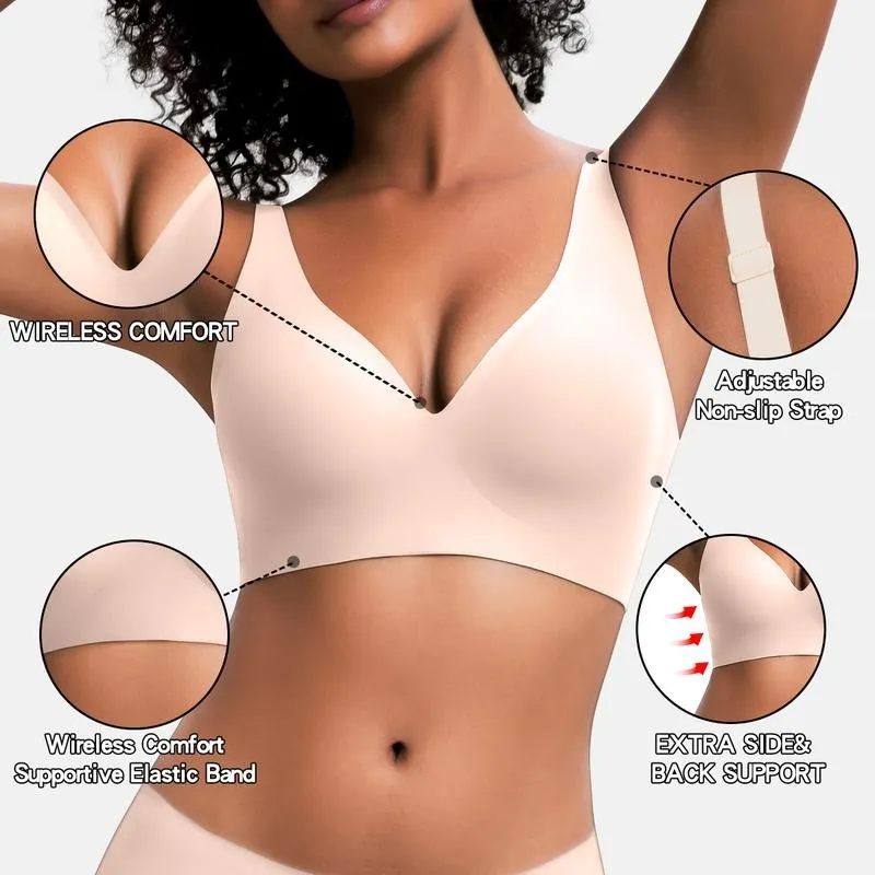 Wireless Womens Comfortable Wireless Bras Push Up Bralettes Seamless Tshirts Bras