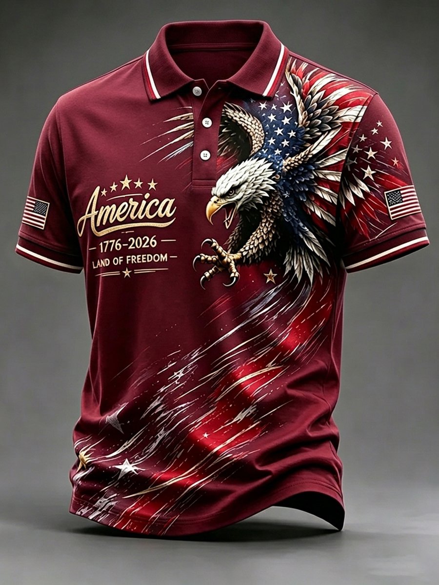 Men's U.S. 250th Anniversary Short-Sleeve Polo Shirt