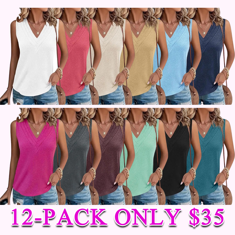 Women's V-Neck Loose Fit Tank Top