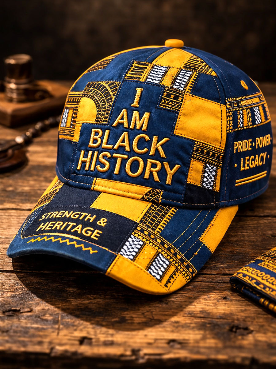 “I Am Black History” Embroidered Baseball Cap