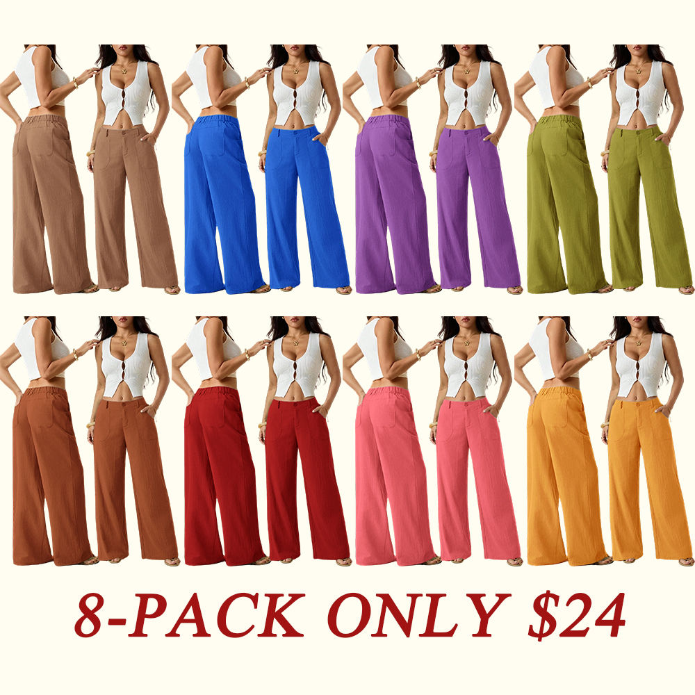 Women's Classical Linen Palazzo Pants🌿