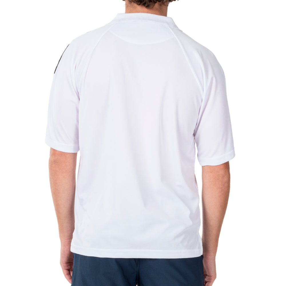 Mens Allegiance Freedom Tech Fabric Polo Shirt White