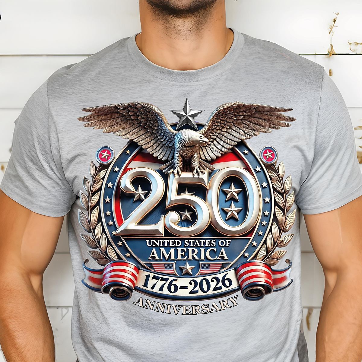 250th Anniversary Celebration Printed Unisex T-shirt in the United States