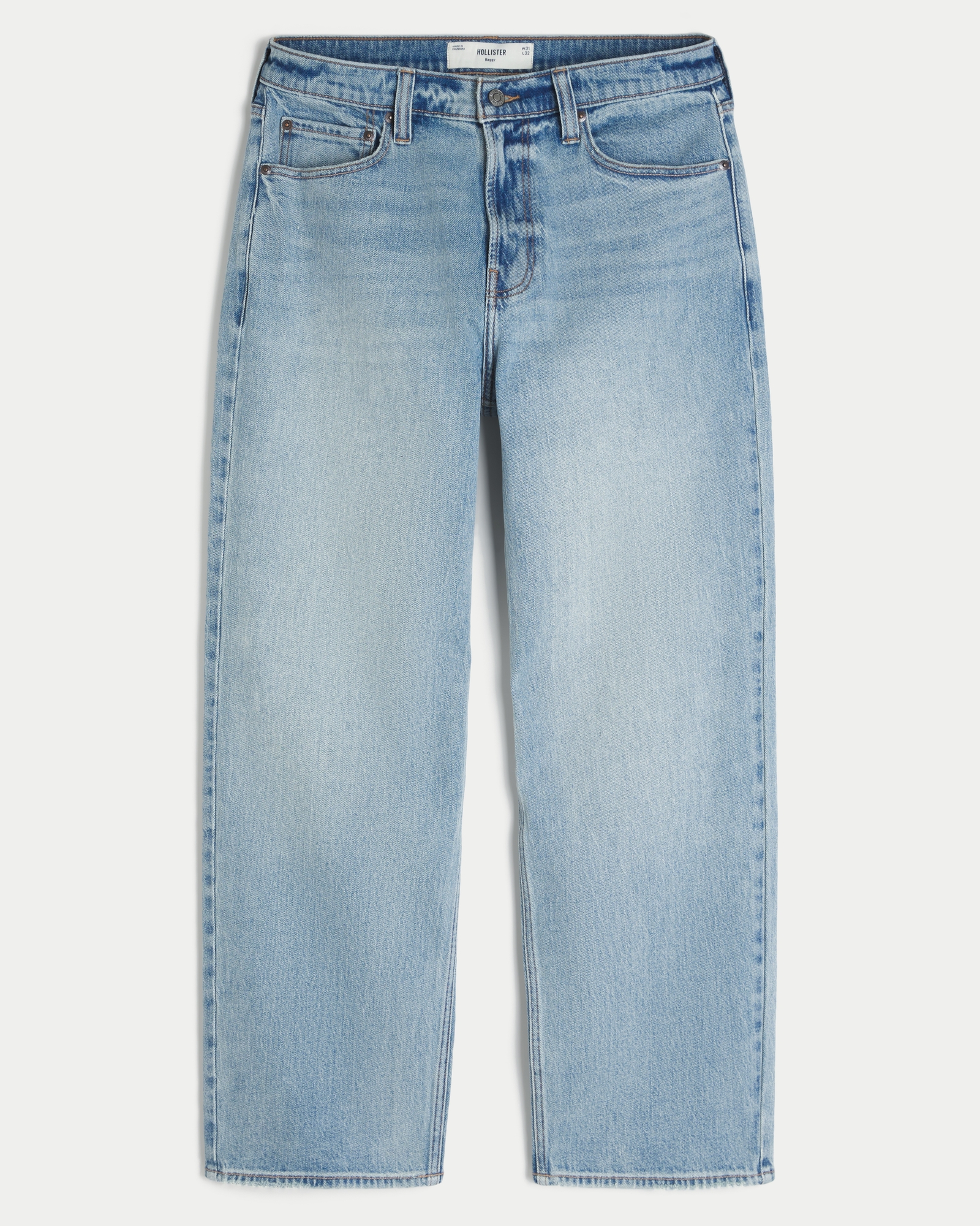 Light Wash Baggy Jeans