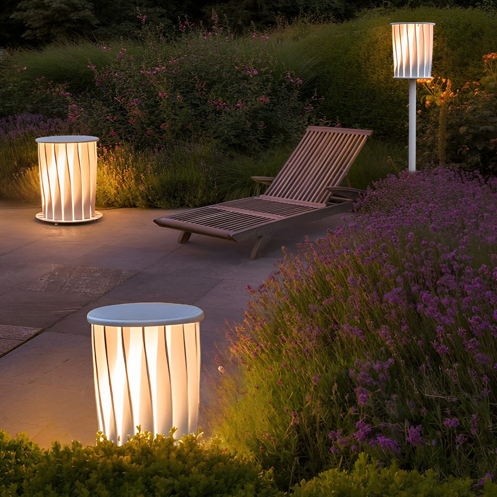 Waterproof Creative Stainless Steel LED Modern Outdoor Floor Lamp Lawn Lights