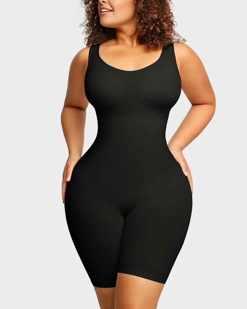 Seamless Sculpting Mid Thigh Bodysuit