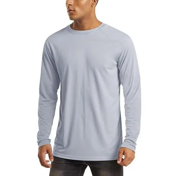 Men's UPF 50+ Long Sleeves Shirts Quick Dry Lightweight Summer Sportswear Tops for Swimming