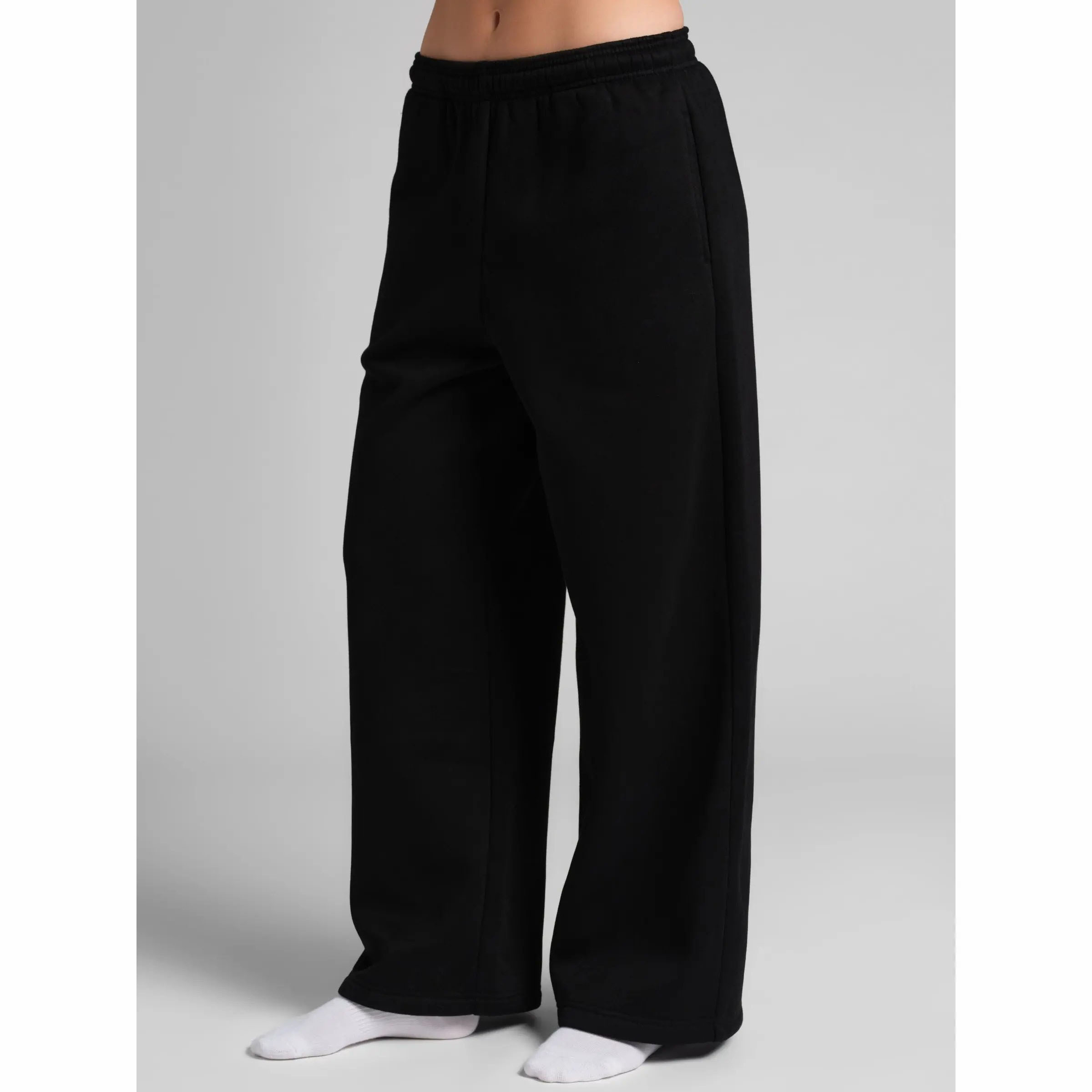 Unisex Relaxed Wide Leg Sweatpants – Ultra-Soft Heavyweight Fleece with Pockets