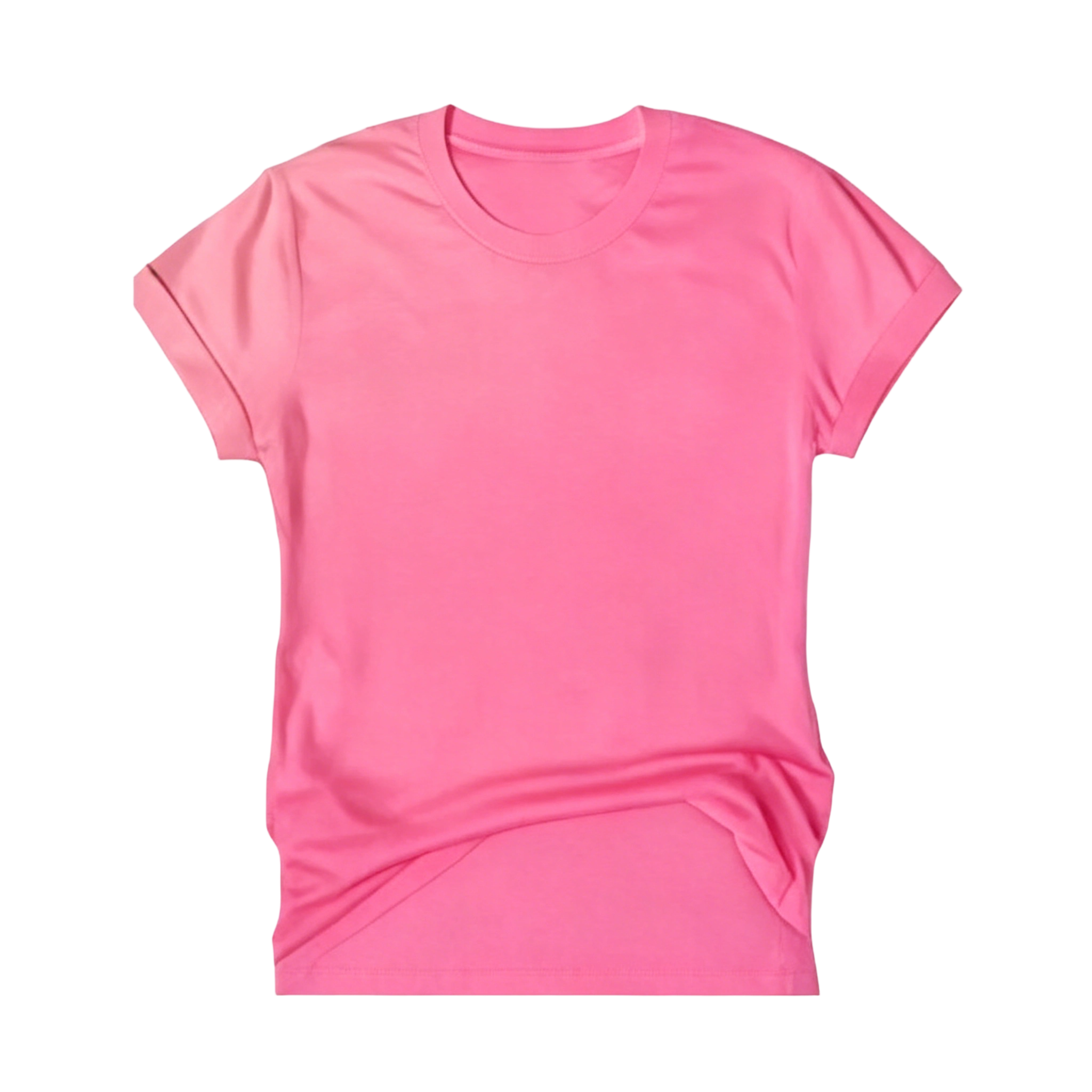 Women's Solid Crew Neck Short Sleeve Tees