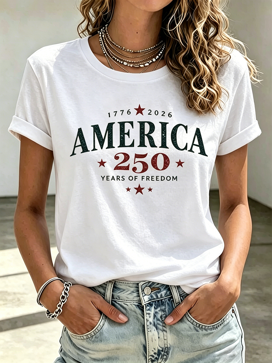 250Th Anniversary Printed Round Neck Top In The United States