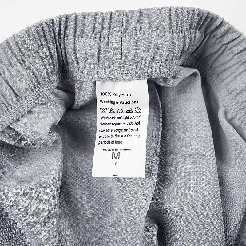 Casual waist-cinching pants suitable for couples and unisex wear