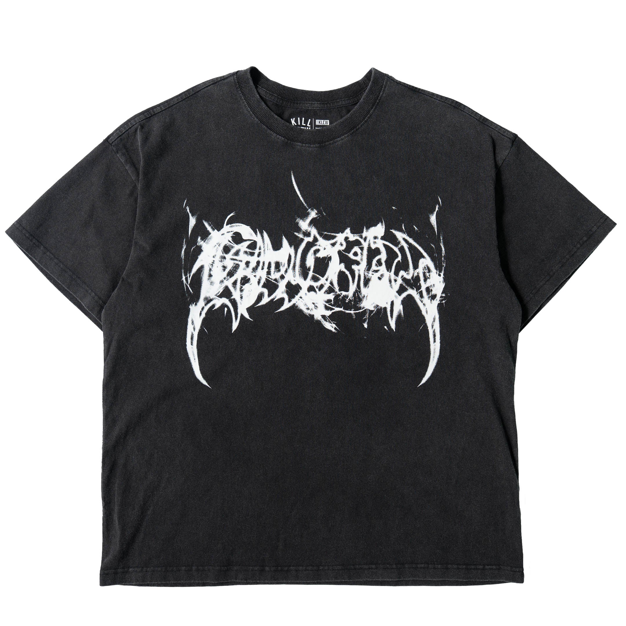 RELAXED FIT LUX SMOKE WOLF T-SHIRT - BLACK