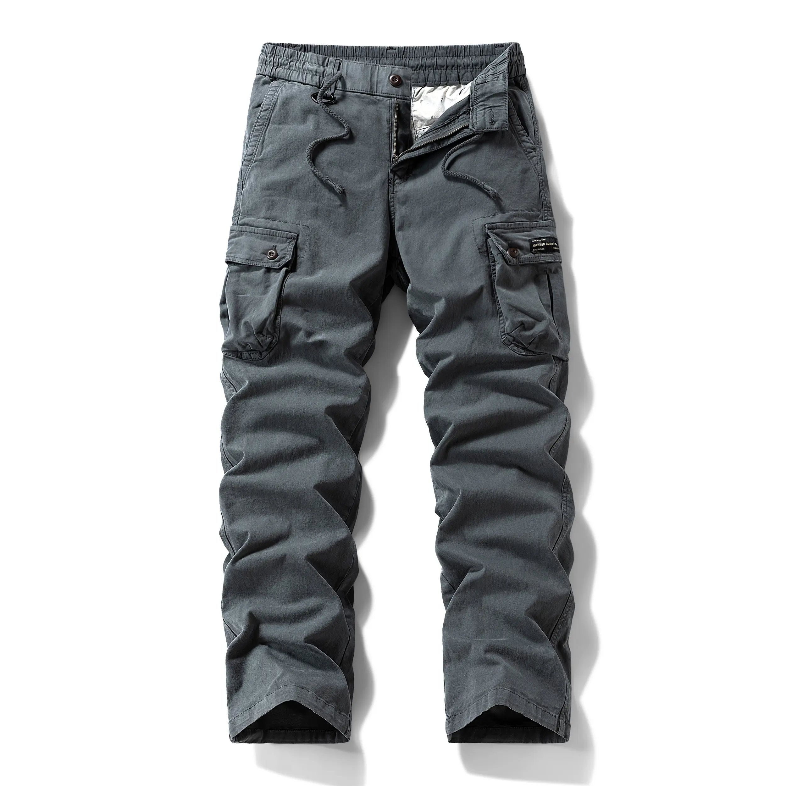 Washed Vintage Loose Tapered Work Pants - Classic Fit, Versatile for Work & Casual, Unique Vintage Wash Finish