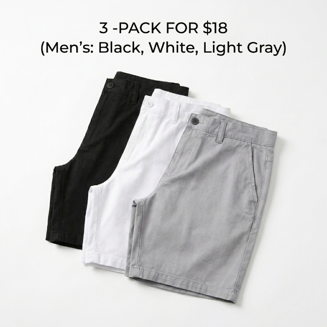 Everyday Comfort 5-Inch Stretch Chino Shorts