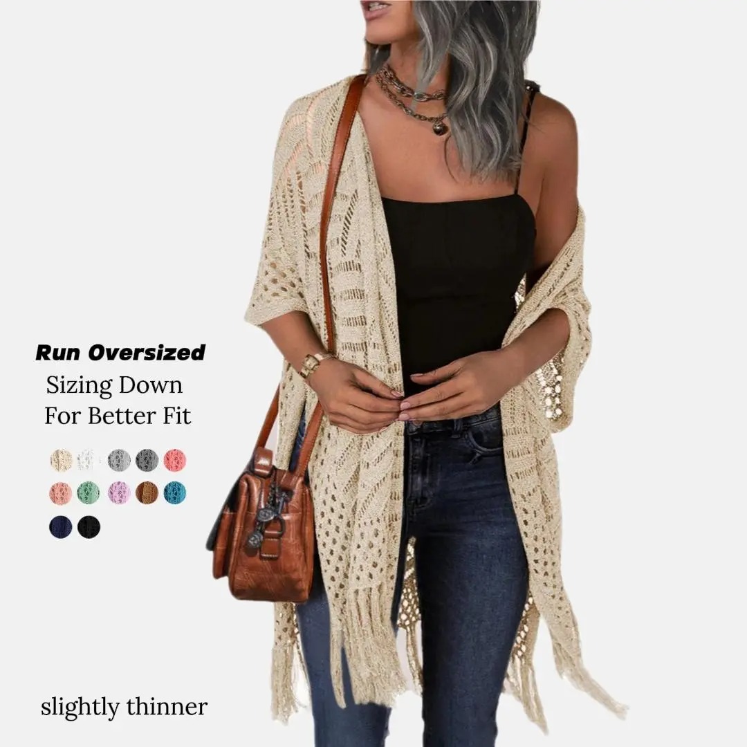 Women's Open Front Kimono Cardigan