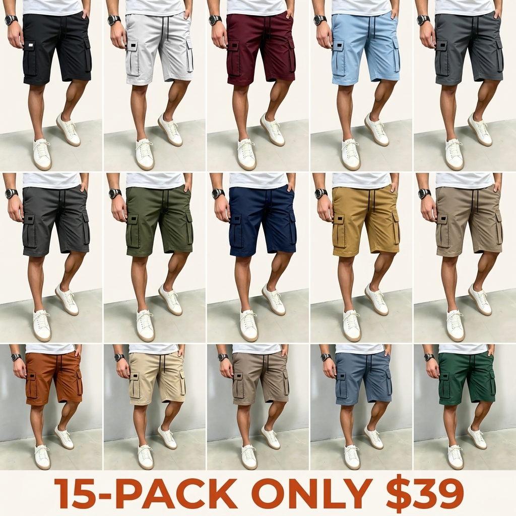 Men's Plus-Size Fashion Casual Shorts