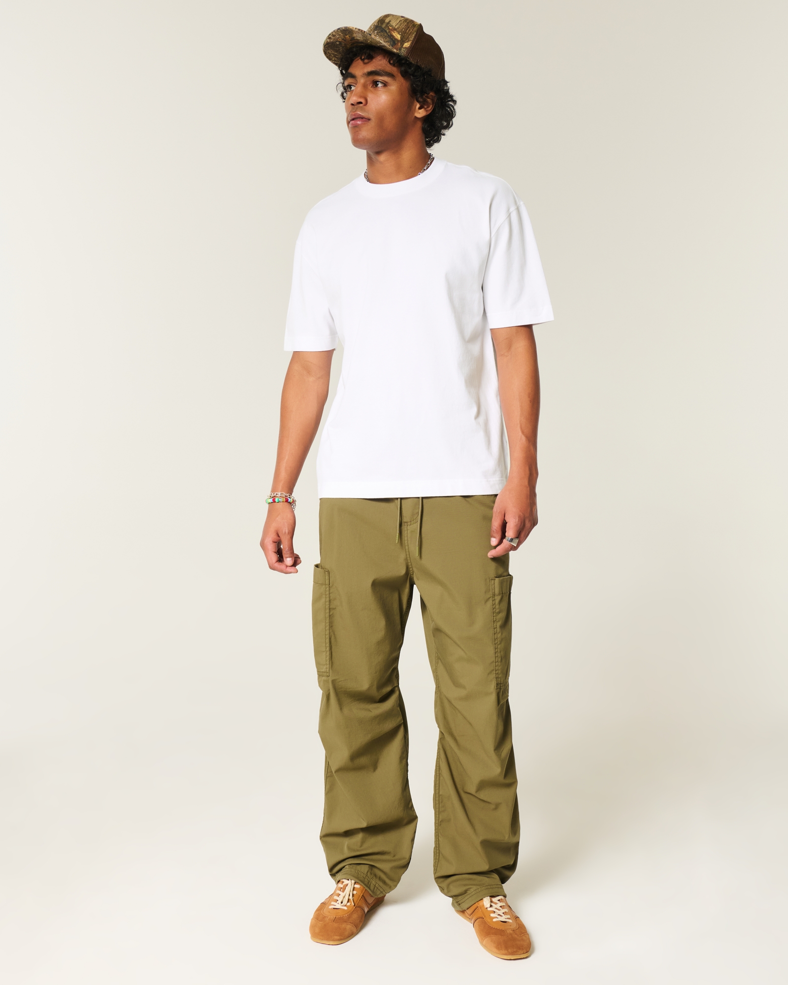 Boxy Heavyweight Washed Cotton Crew T-Shirt