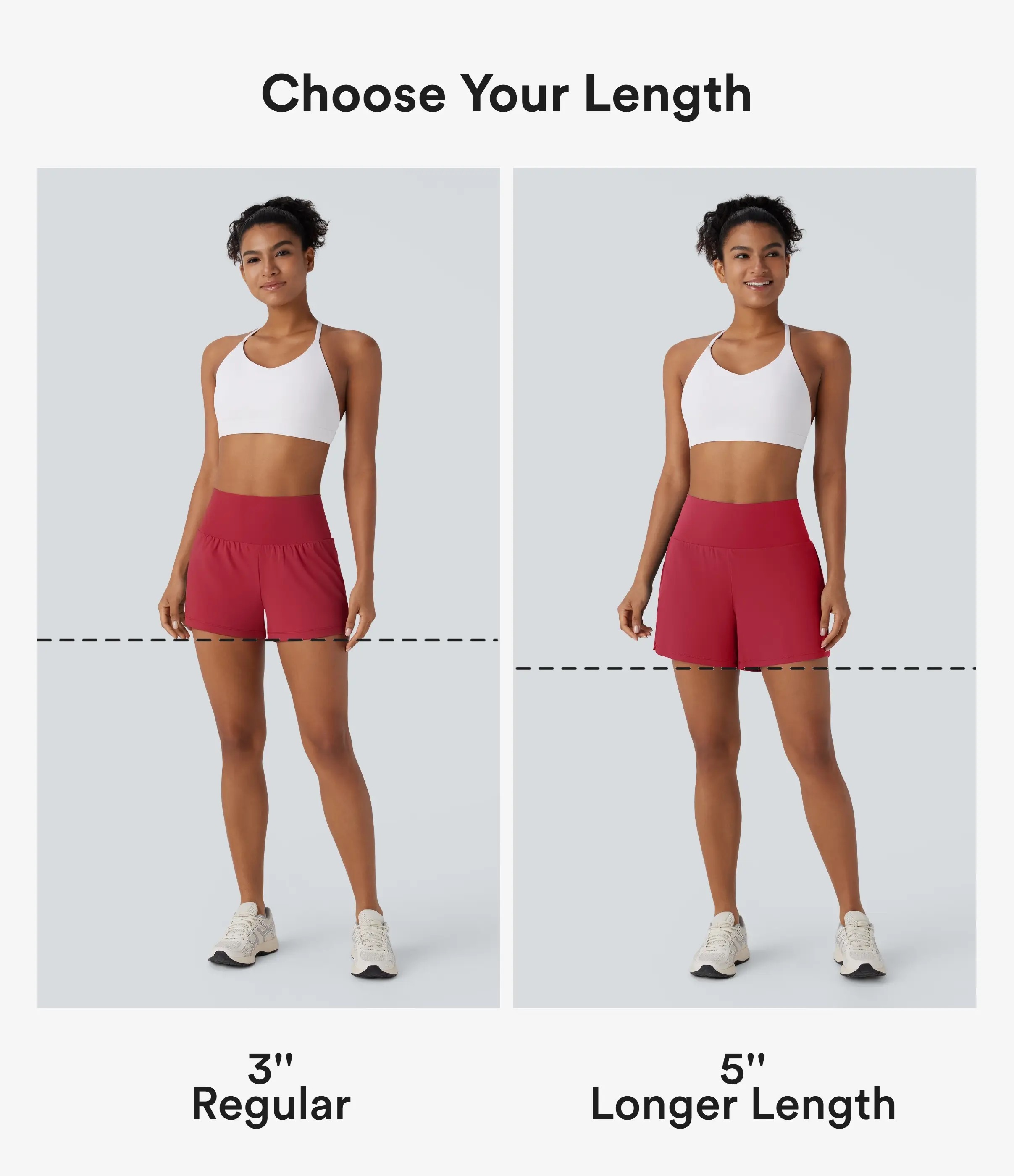 Women’s 2-in-1 Super High Waisted Yoga Shorts with Multi Pockets