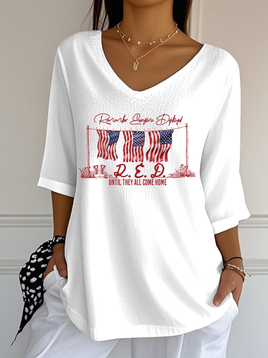 Retro Red Friday Print T-Shirt