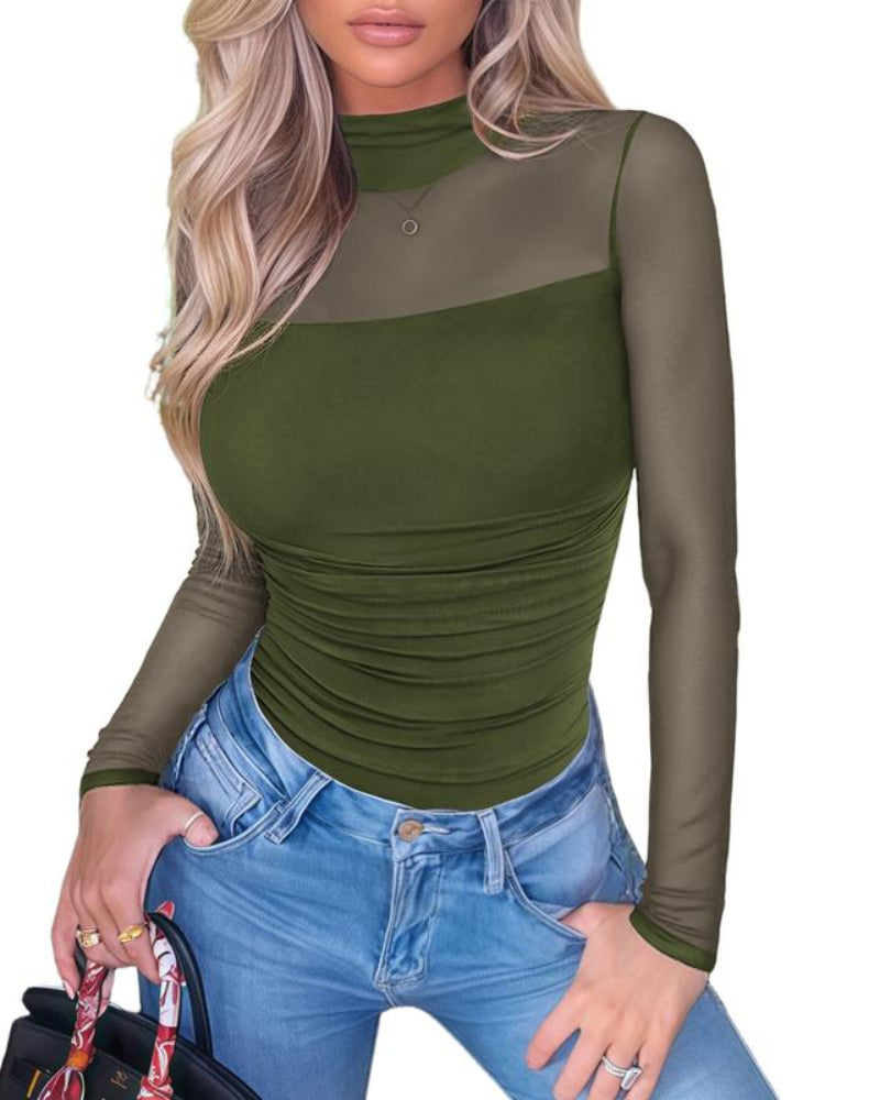 Women's Mesh Bodysuit - Seamless Shaper Top