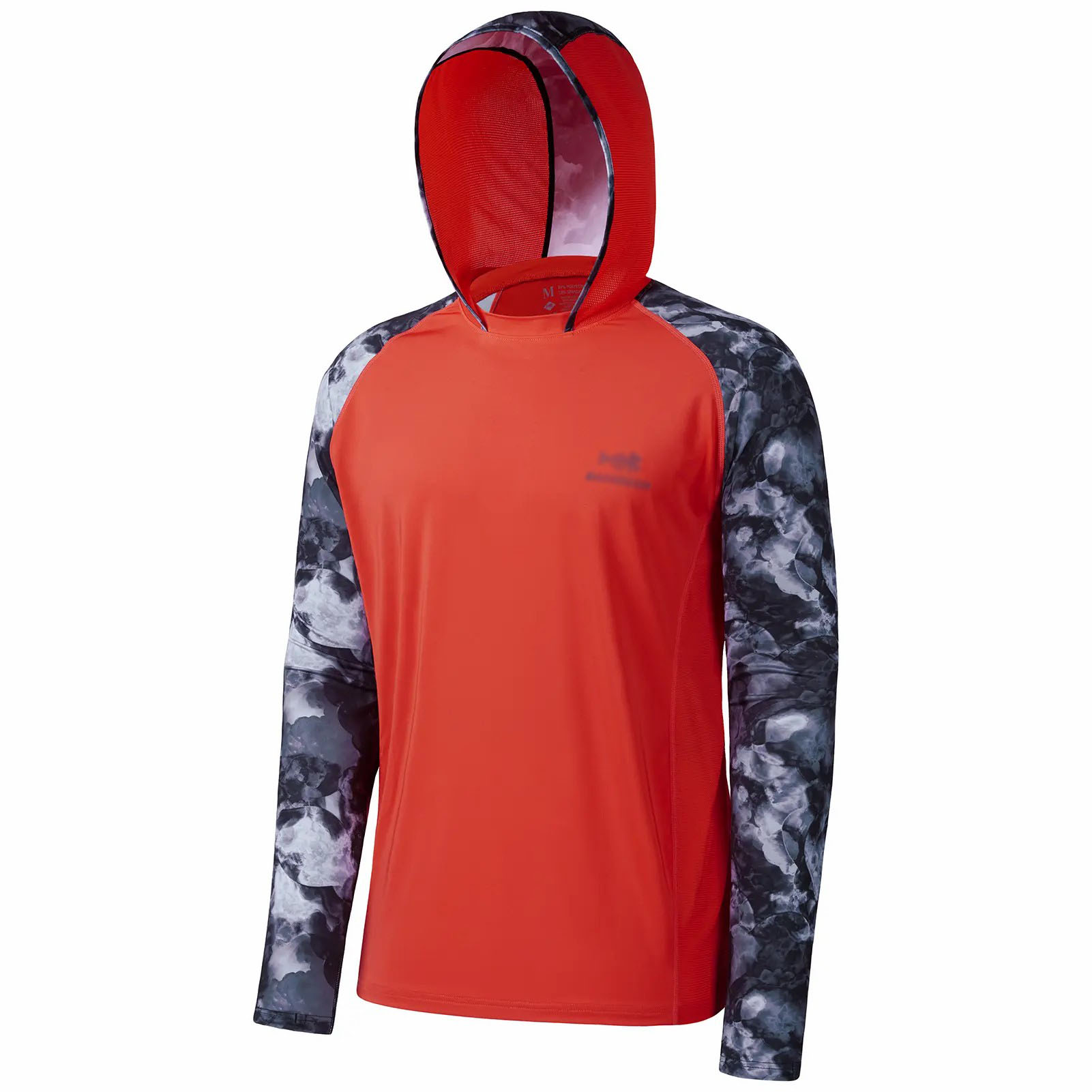 Men's UPF 50+ Long Sleeve Fishing Hoodie – Camo Cooling Shirt with Pockets & Thumbholes
