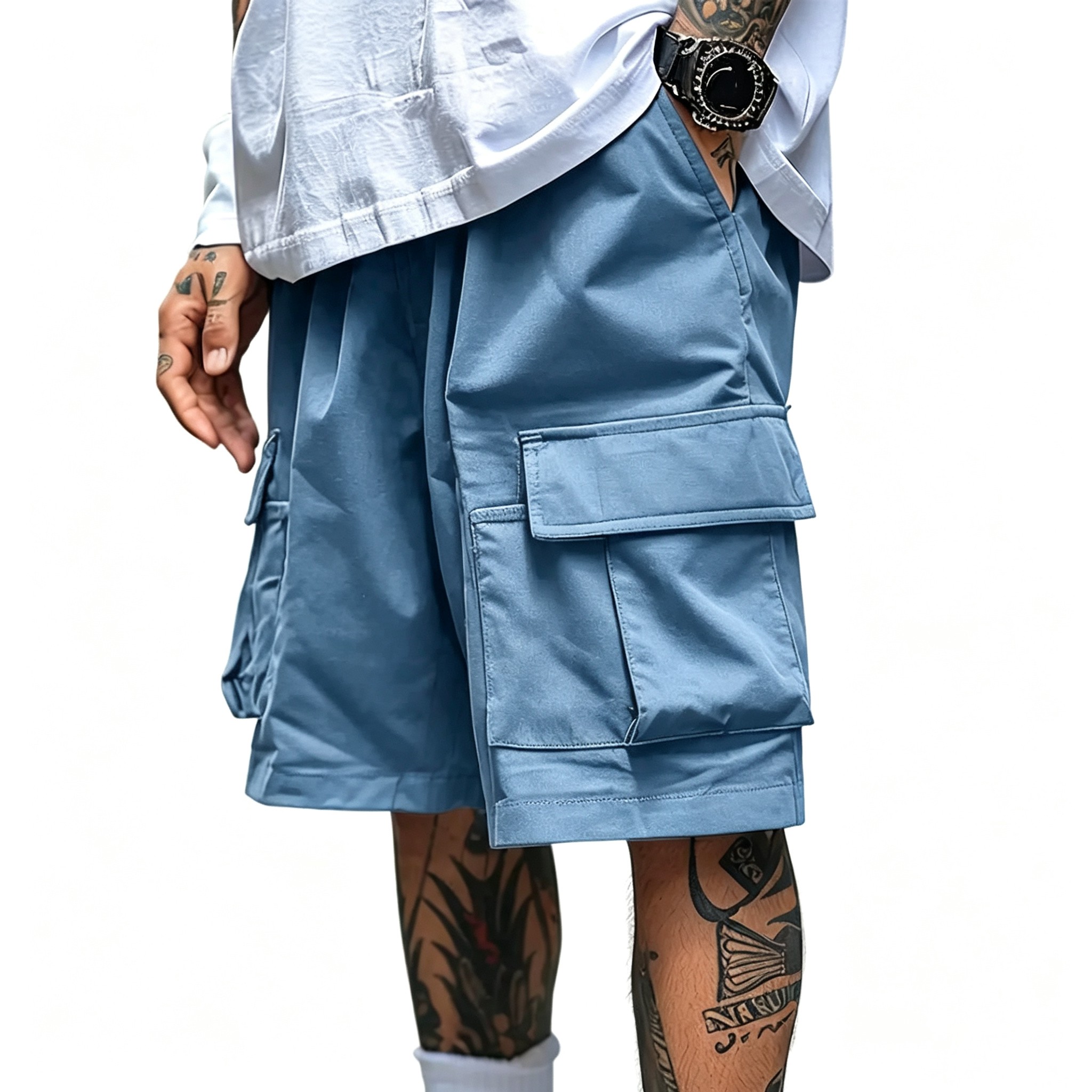 Men's Cargo Shorts - Relaxed Fit Tactical Shorts with Pockets(S-6XL)