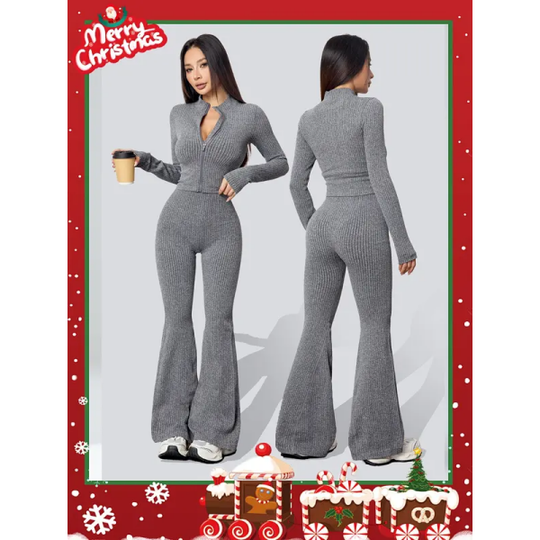 Women's Winter Knitted Two-Piece Set