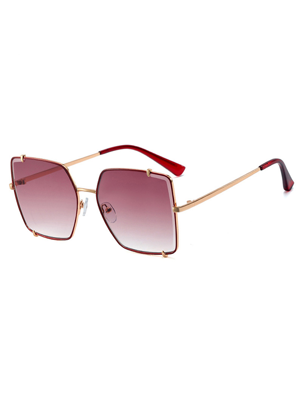 Geometric Sun-Protection Sunglasses Accessories