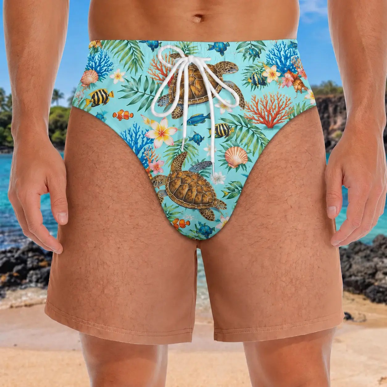 Men's Patriotic Swim Trunks – American Flag 