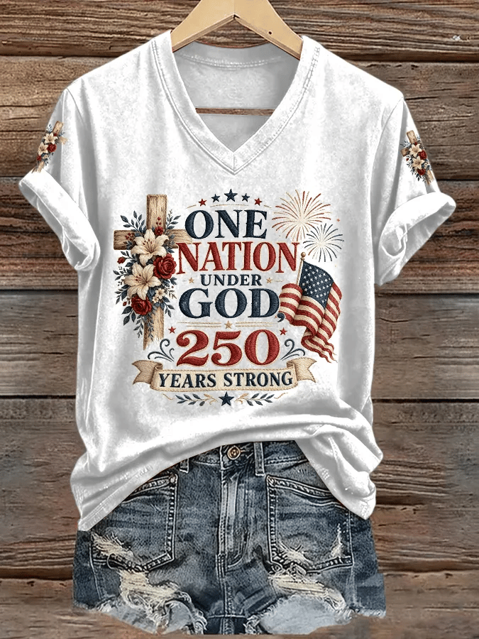 Women's 250th Anniversary of the United States Print T-shirt