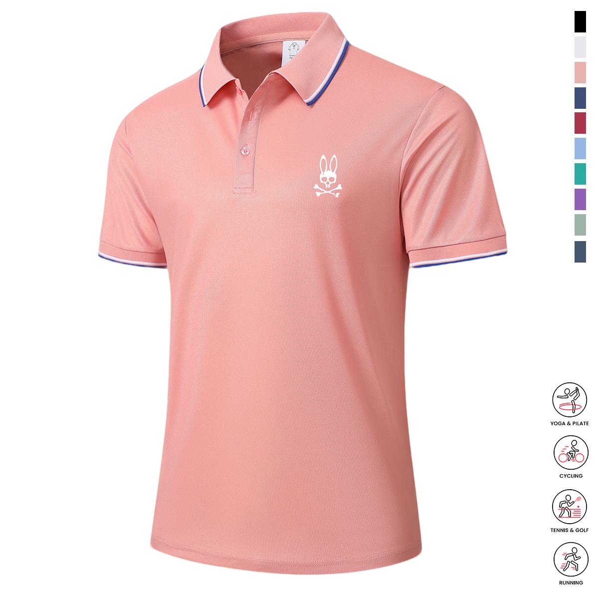 Men's Casual Short-Sleeve Polo Shirt Set