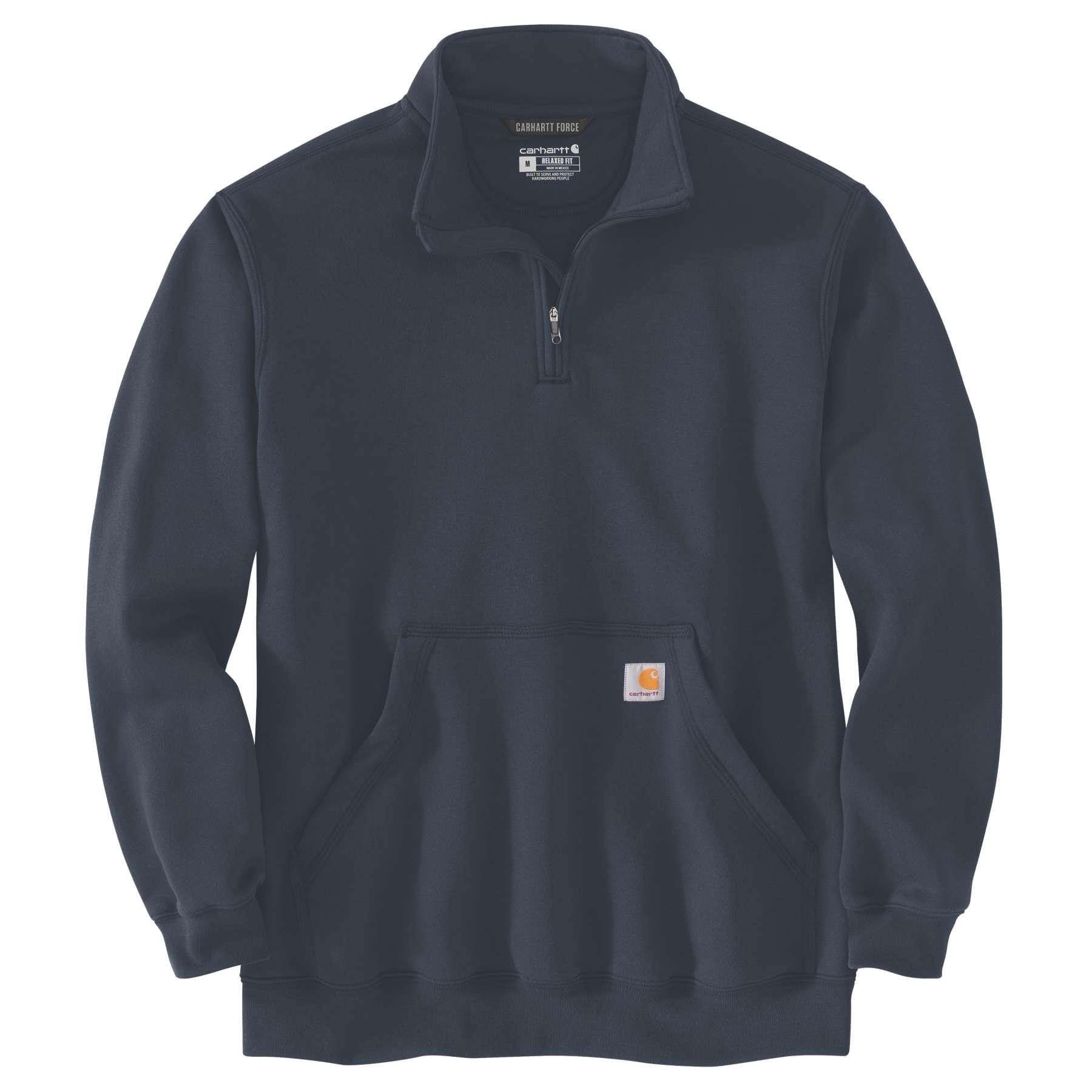 CHT Loose Fit Midweight Quarter-Zip Mock-Neck Sweatshirt 105294