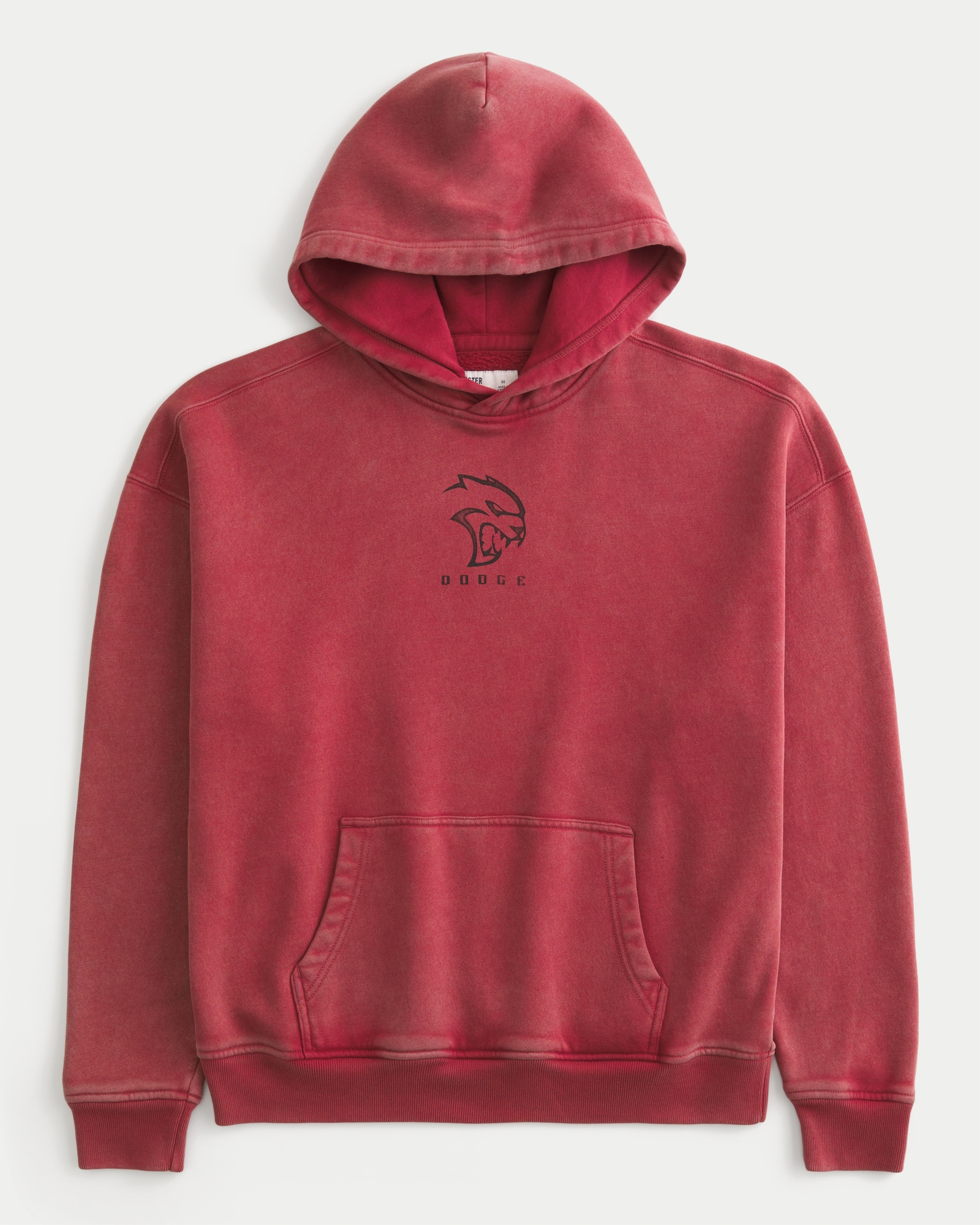 Boxy Dodge Demon Graphic Zip-Up Hoodie